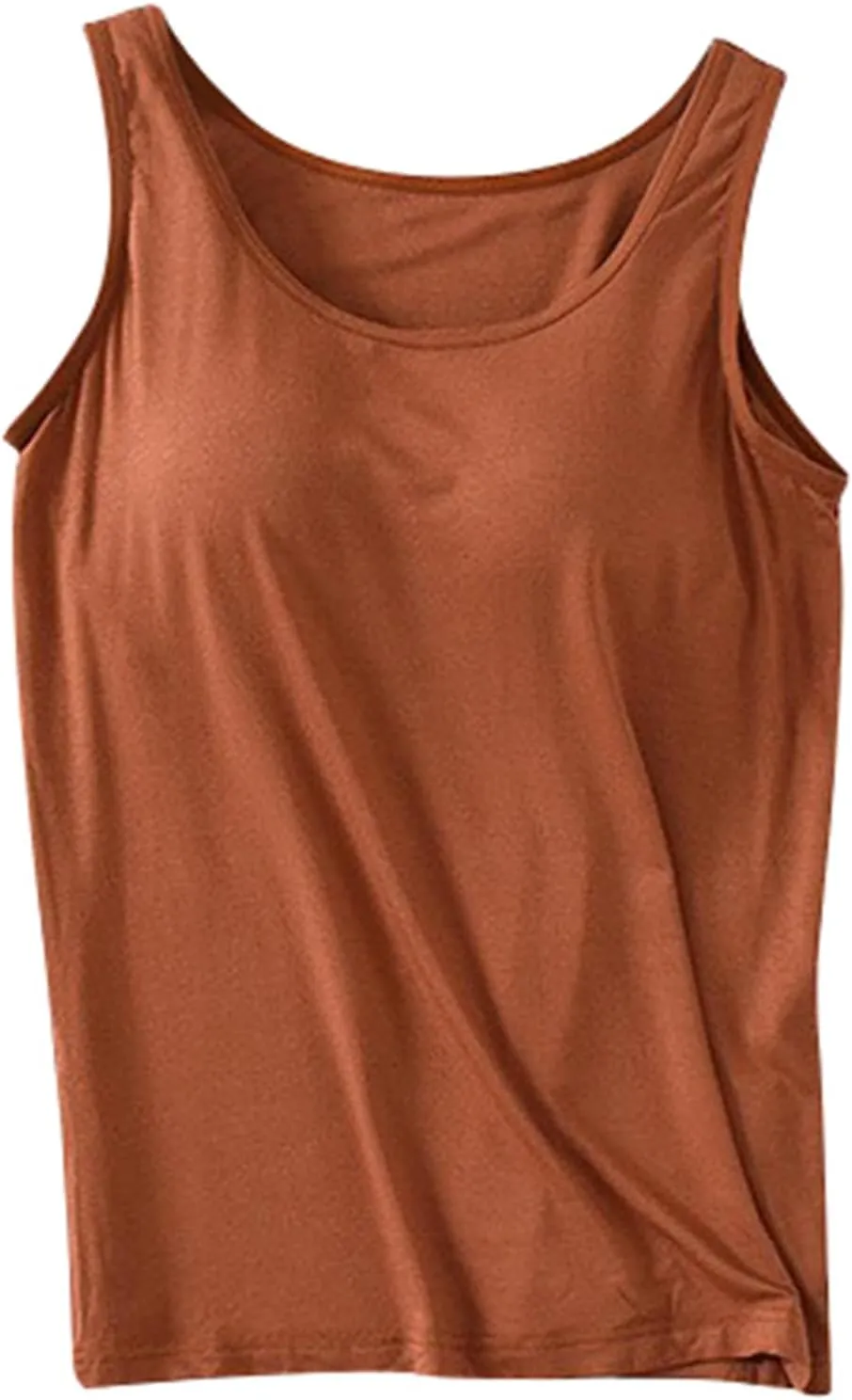 Womens Tank Tops with Built in Bra Camisole Yoga Bra Workout Shirts Basic Padded Cotton Undershirt 2025 Summer