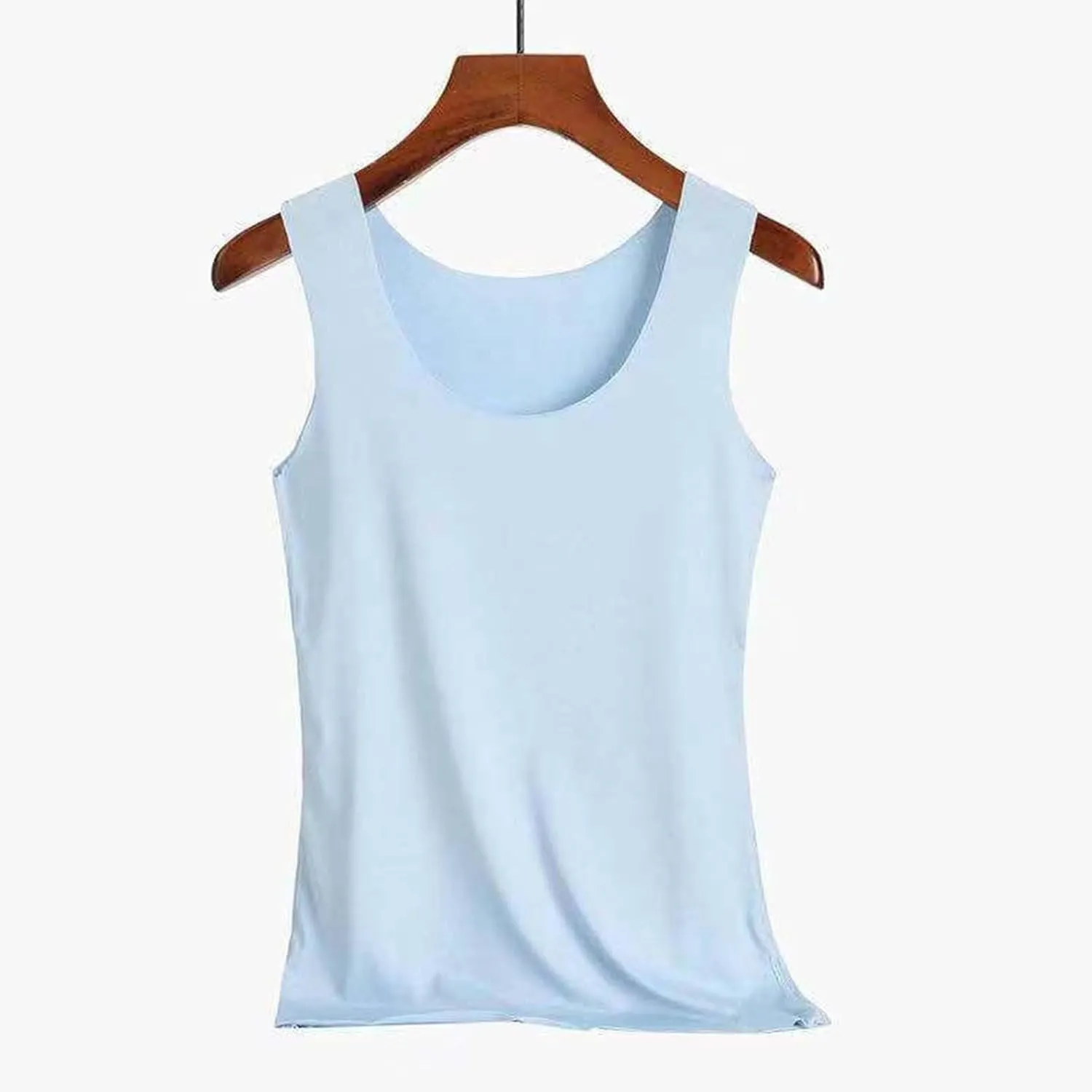 Womens Tank Tops with Built in Bra Cotton Sleeveless Camisole Shelf Bra Tops Yoga Shirts with Support Undershirts