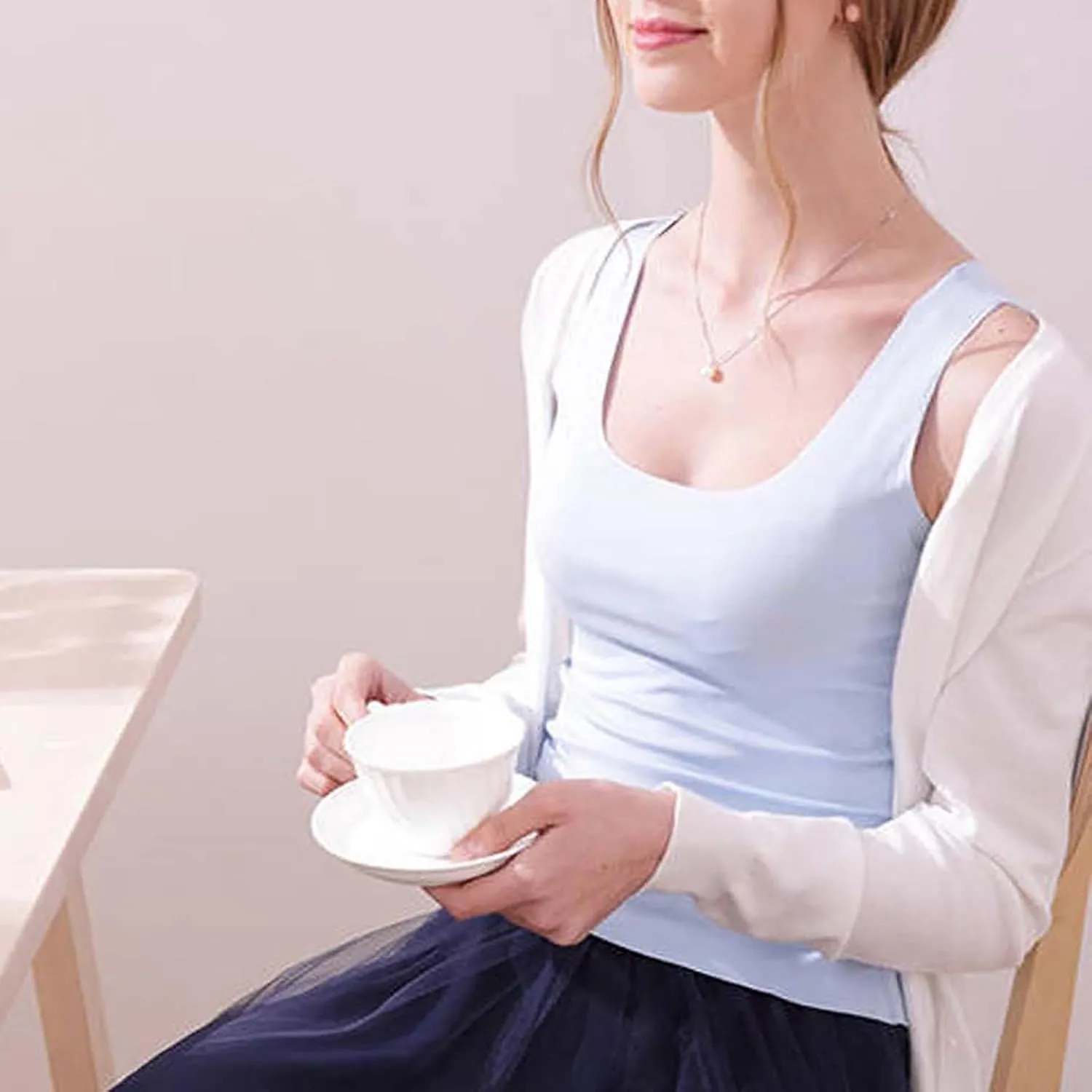 Womens Tank Tops with Built in Bra Cotton Sleeveless Camisole Shelf Bra Tops Yoga Shirts with Support Undershirts