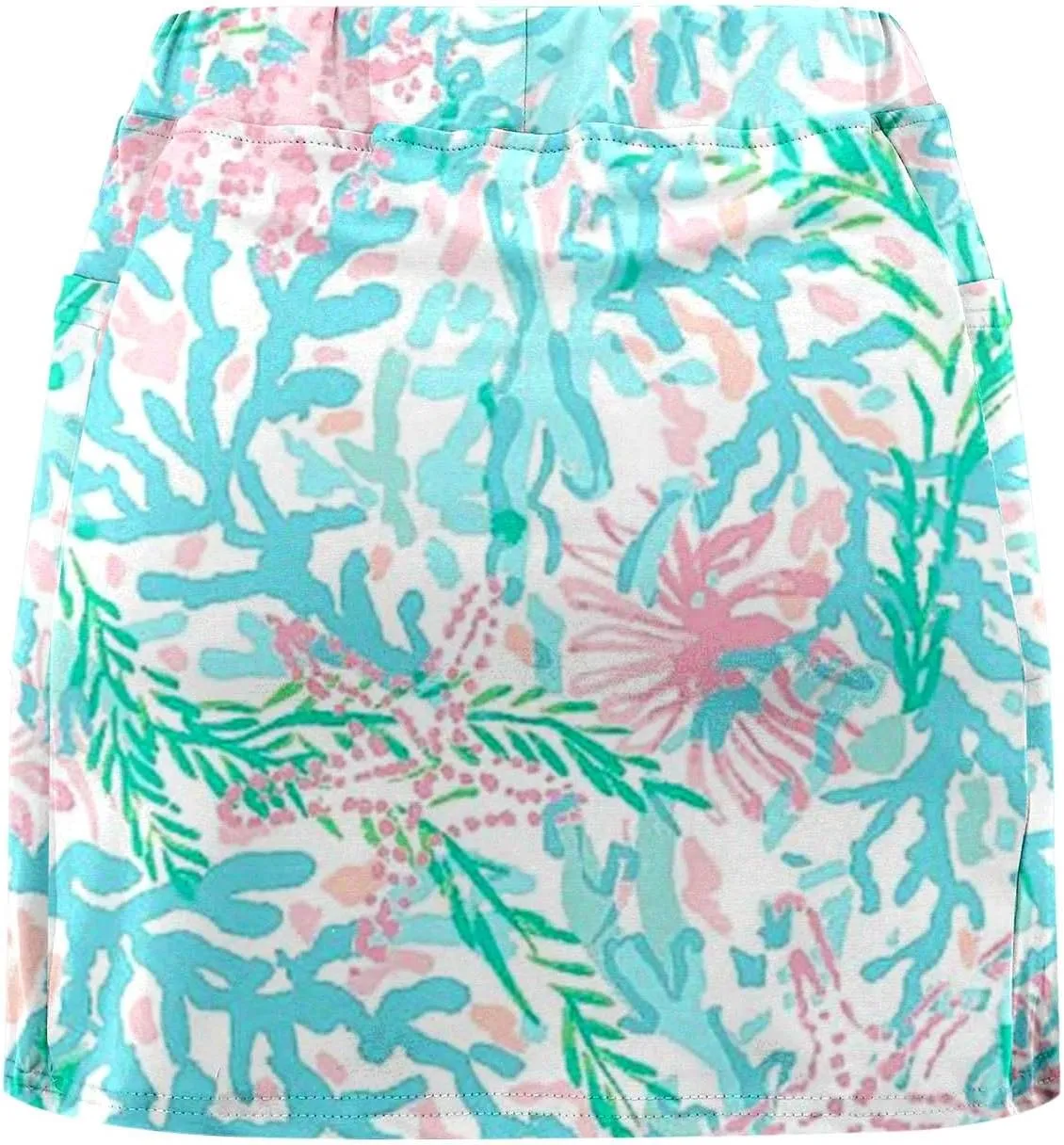 Women's Tennis Golf Mini Skirts with Pockets Casual Tie Dye High Waisted Elastic Skorts Summer Workout Skirt Inner Shorts
