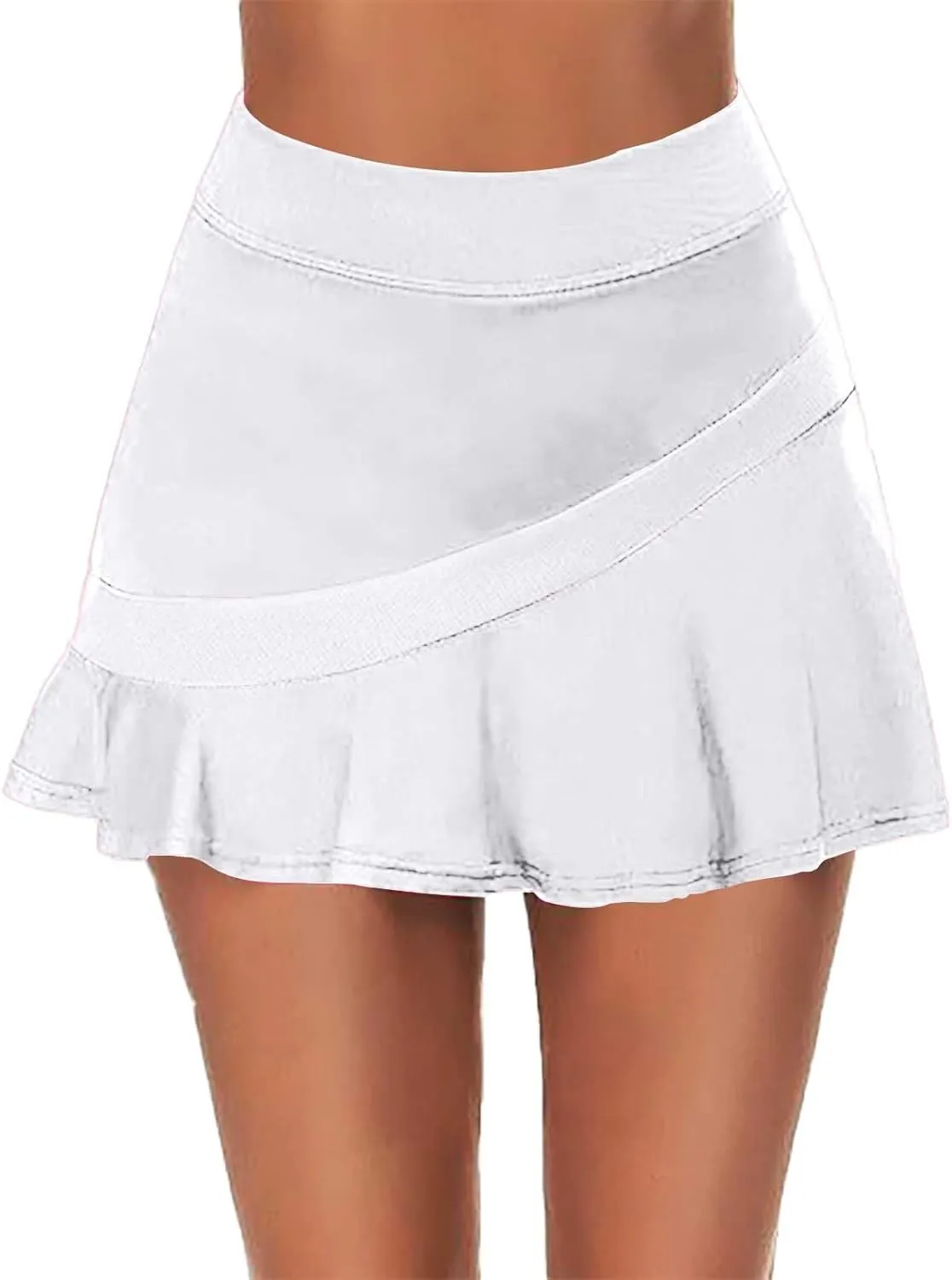 Womens Tennis Skirt Pleated Athletic Golf Skorts Skirt Breathable Lightweight Running Soft Workout Skirts