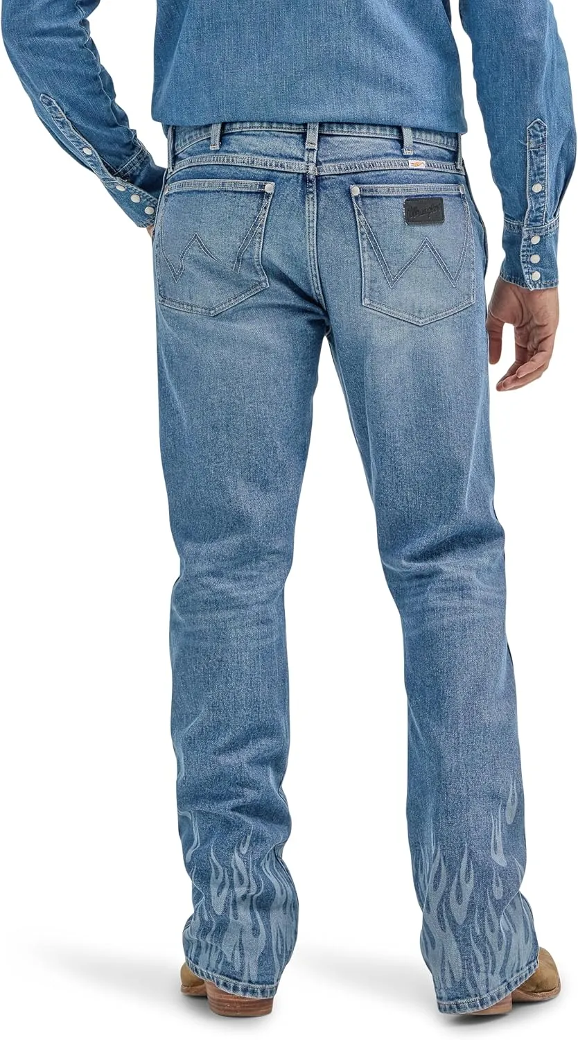 Wrangler Men's X Hot Wheels Flames Bootcut Jean