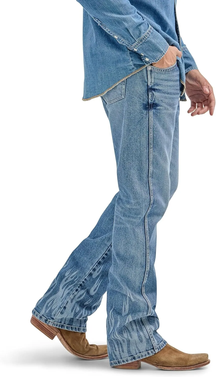 Wrangler Men's X Hot Wheels Flames Bootcut Jean