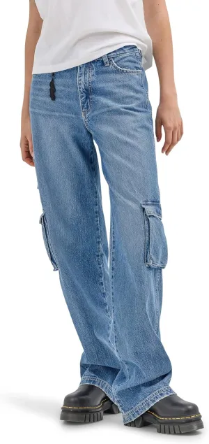 Wrangler Women's X Hot Wheels Wide Leg Cargo Jean