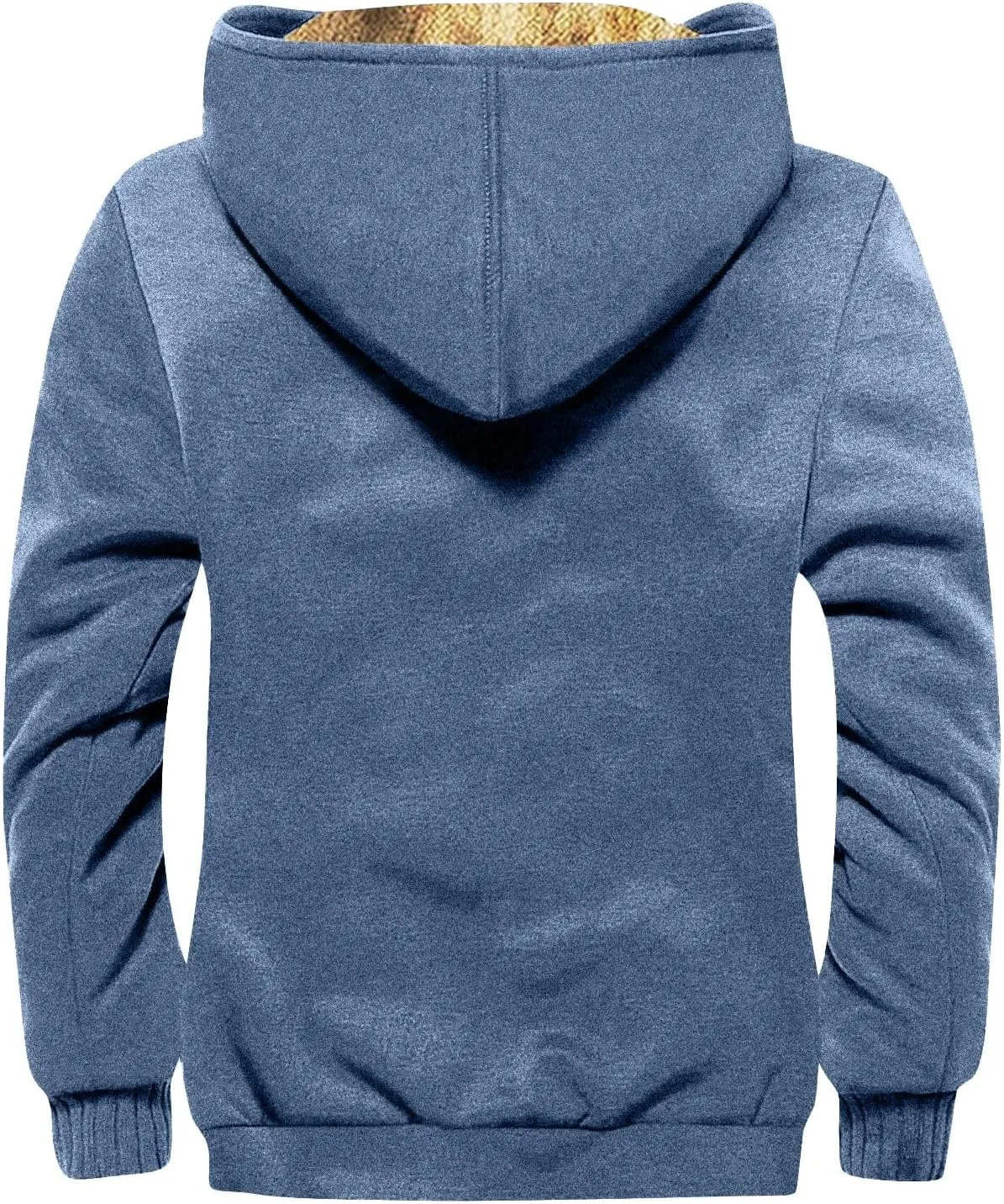 XIAXOGOOL Jackets For Men Hoodie Big And Tall Winter Sherpa Lined Jacket Mens Heavyweight Fleece Warm Trucker Hoodies Coat