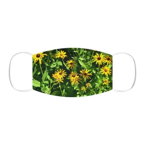Yellow Flowers Snug-Fit Polyester Face Mask